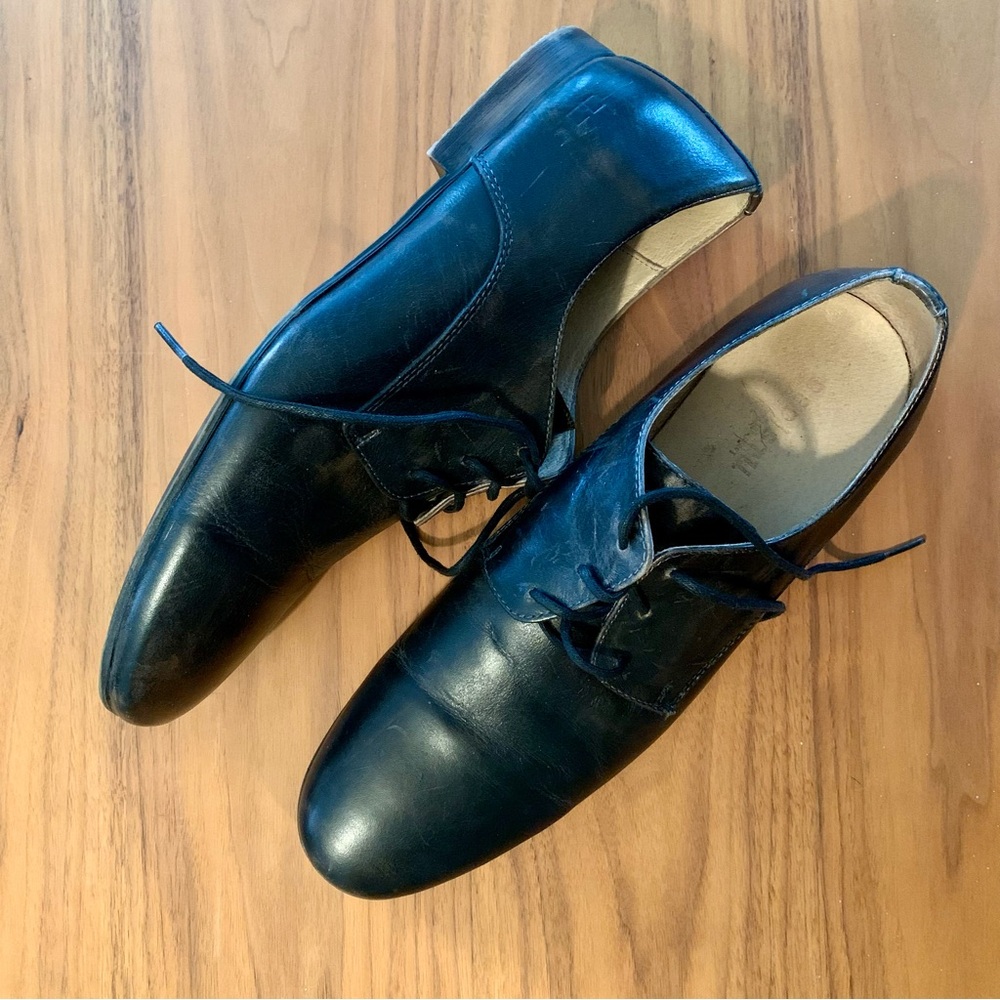 BED|STU Black Leather Oxford Shoes | Destressed | size 13 | Men’s